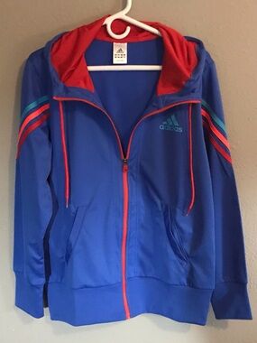 Adidas Retro Arcade Stripe Full Zip Hoodie